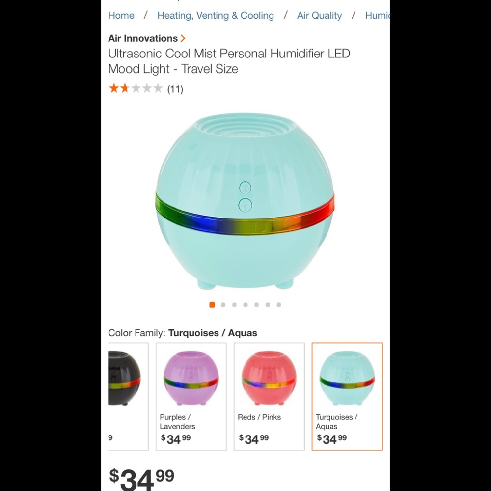 [ AIR INNOVATIONS] PERSONAL HUMIDIFIER